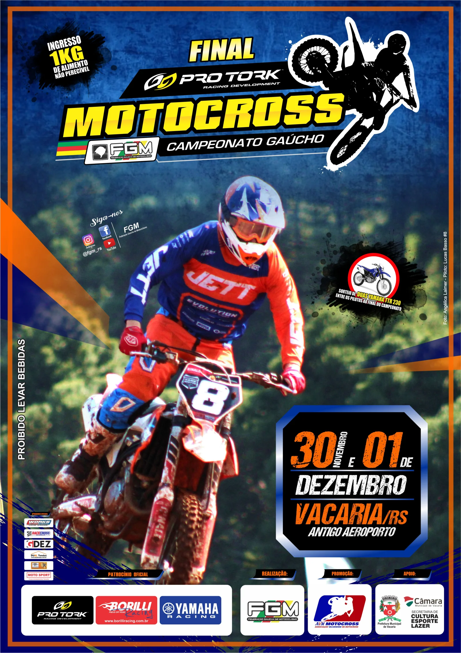 Imagem FINAL DO PRO TORK GAÚCHO DE MOTOCROSS DESEMBARCA EM VACARIA