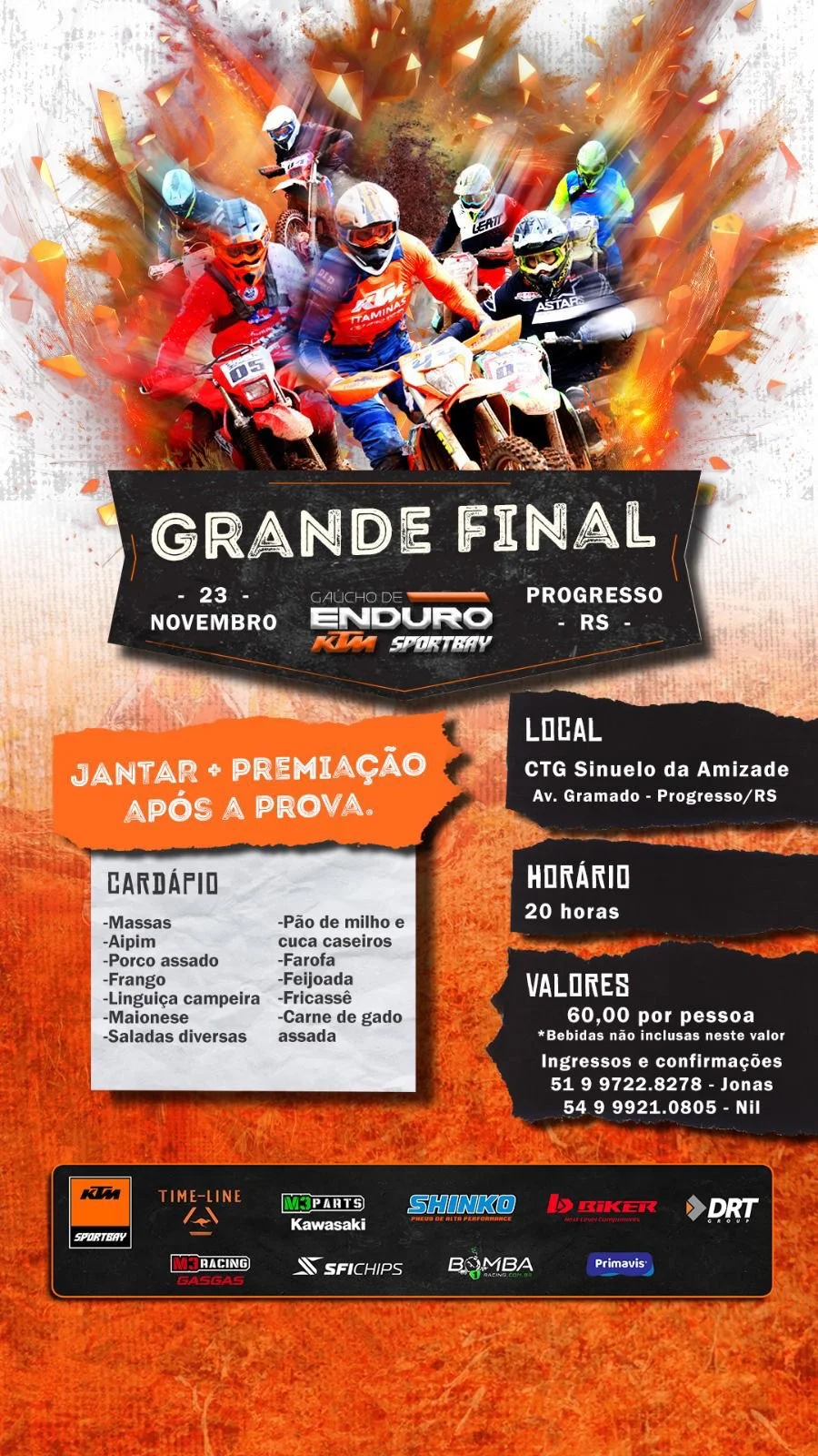 Imagem Grande Final do Gaúcho Enduro KTM acontece neste sábado em Progresso/RS