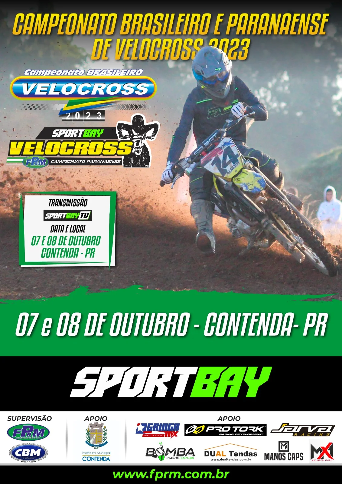 Imagem CONTENDA/PR - da sequencia ao Campeonato Brasileiro de Velocross 2023