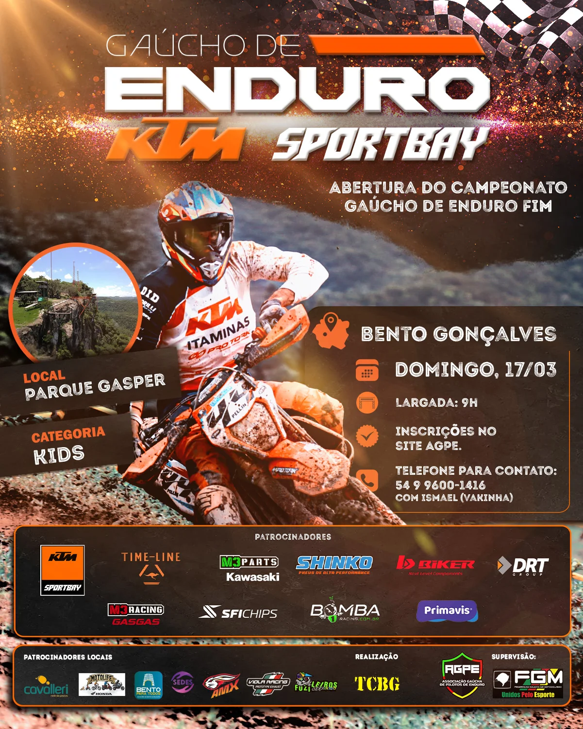 Imagem Gaúcho de Enduro KTM Sportbay inaugura temporada em Bento Gonçalves
