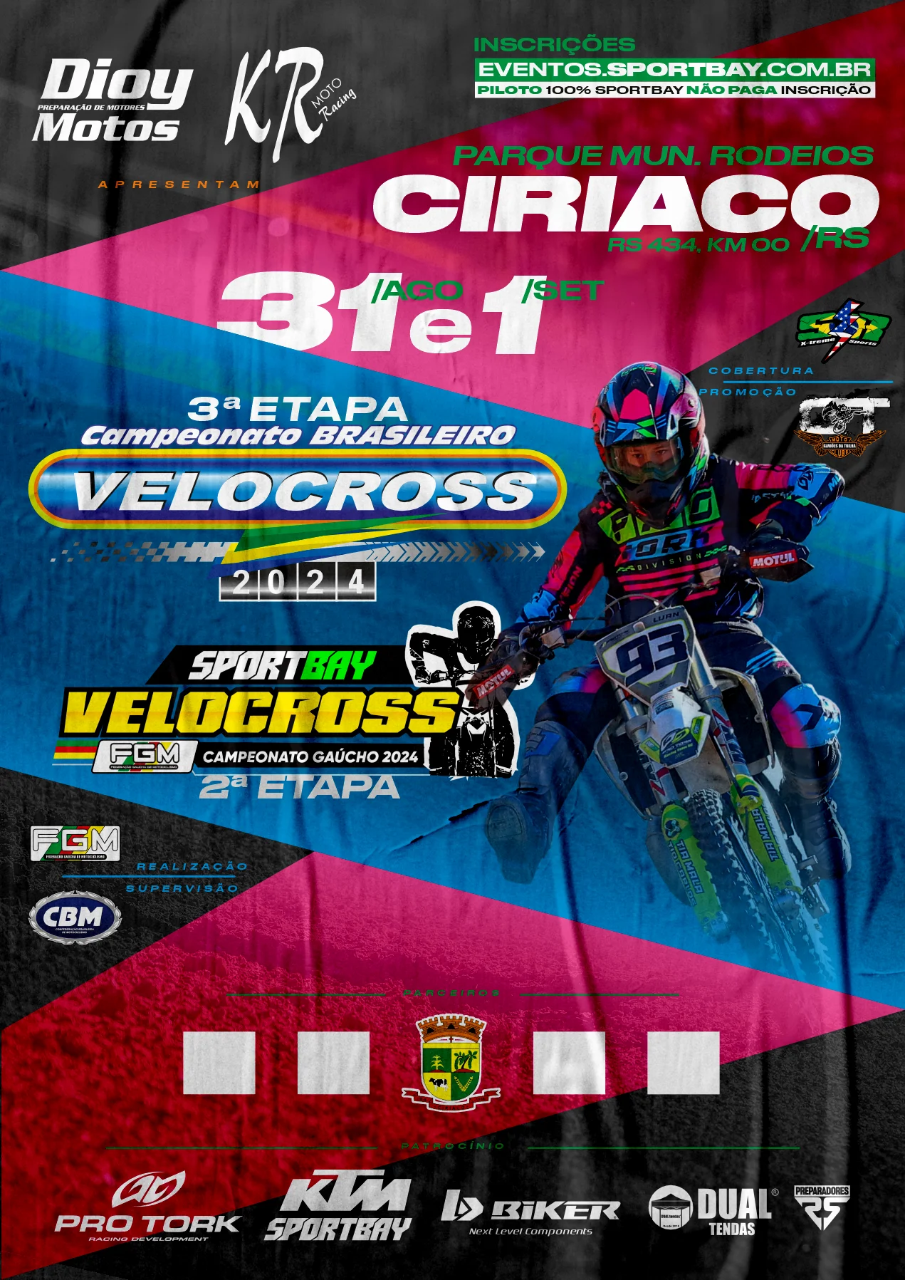 Imagem RETOMADA DO VELOCROSS GÁUCHO e Etapas do BRVX no RS.