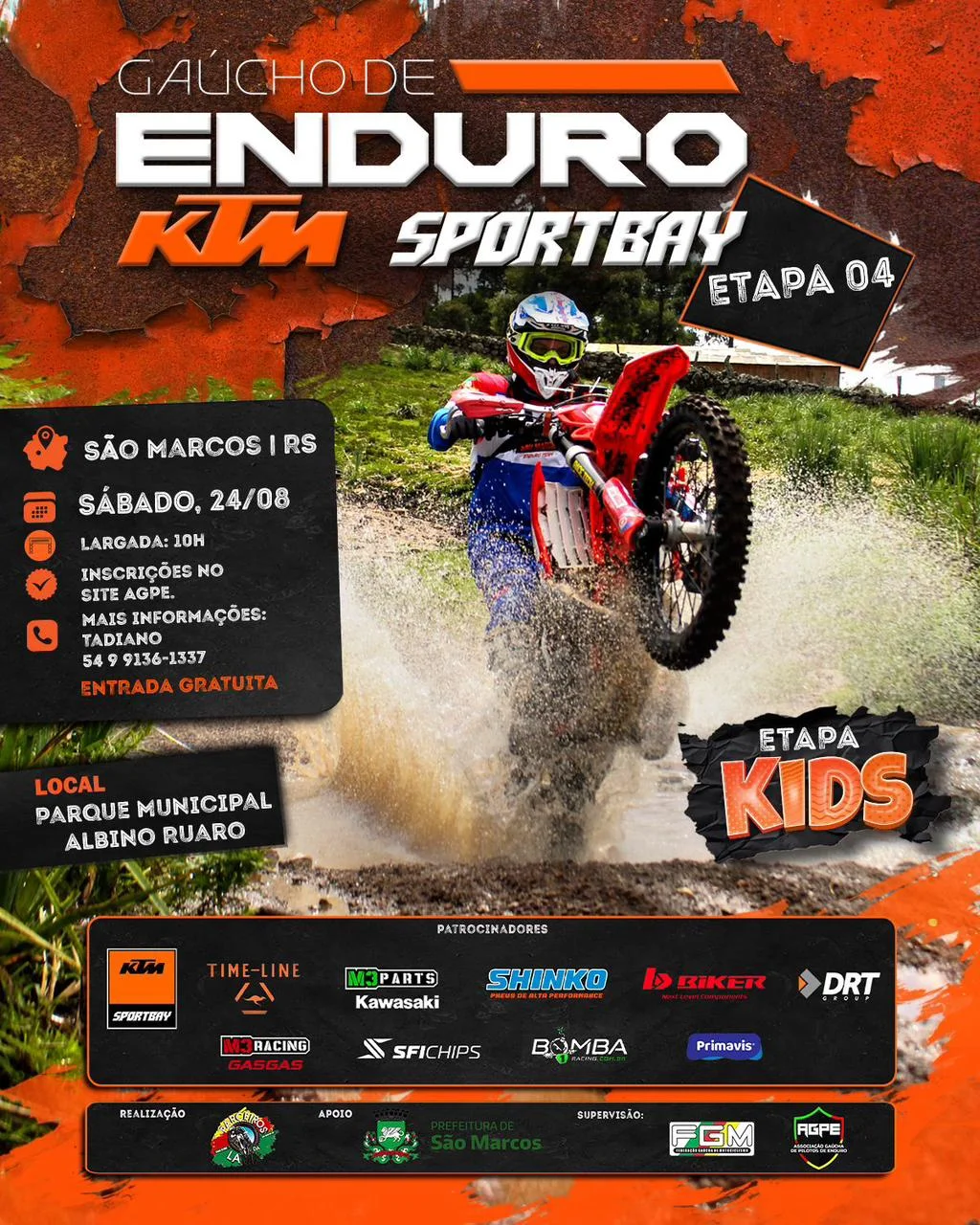 Imagem Gaúcho de Enduro acontece em São Marcos para a 4ª Etapa com Desafio Técnico