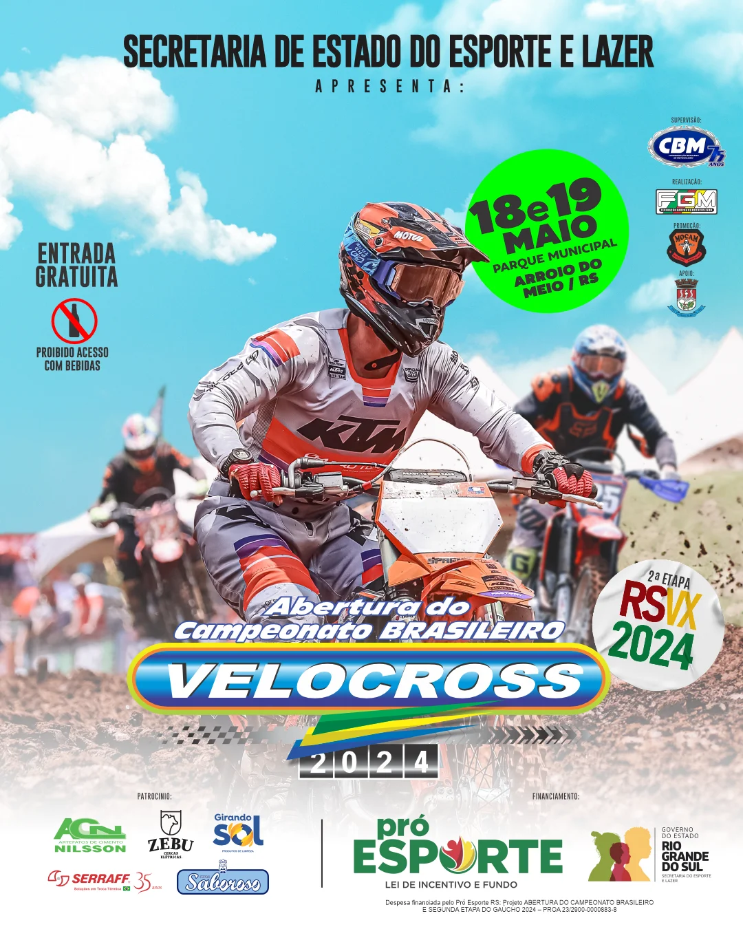 Imagem Abertas as inscrições para a abertura do Brasileiro de Velocross 2024