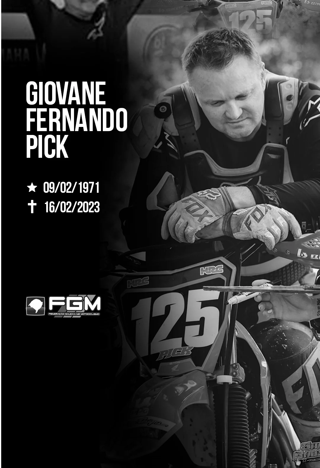 Imagem HOMENAGEM PÓSTUMA - 125 GIOVANE FERNANDO PICK
