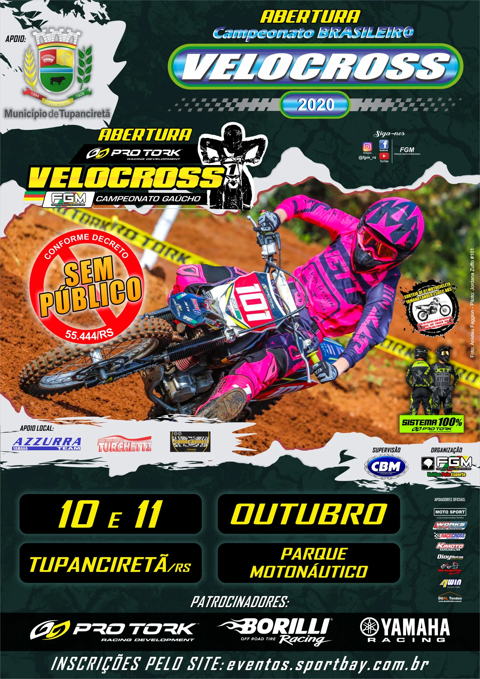 Imagem ABERTURA DO BRASILEIRO E PRO TORK GAÚCHO DE VELOCROSS NA TEMPORADA 2020.