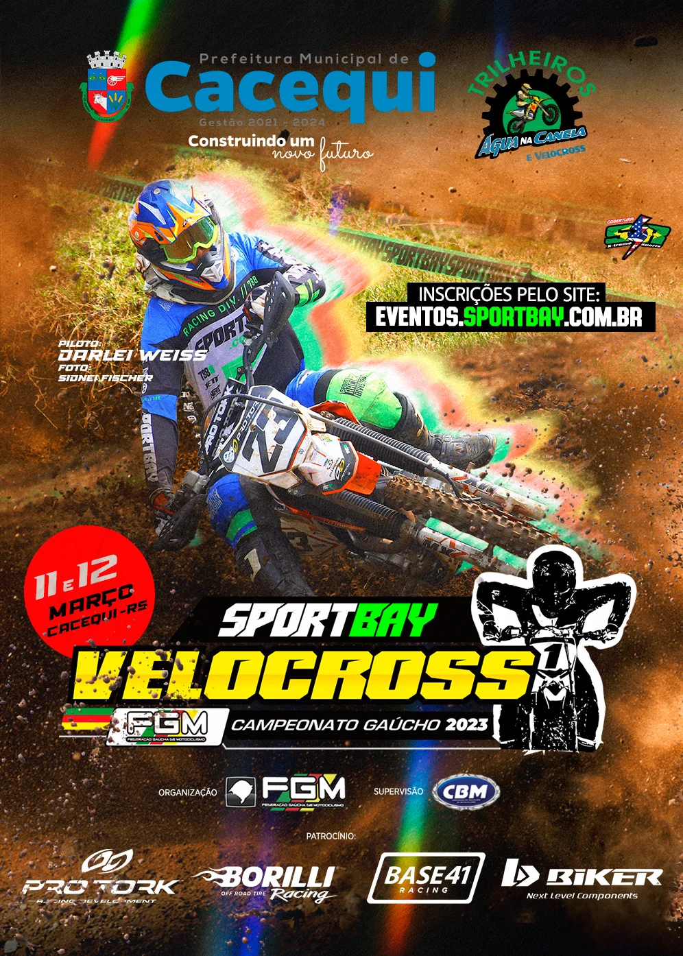 Imagem CACEQUI/RS - Recebe Abertura do Sportbay Gaúcho de Velocross dias 11 e 12 março...