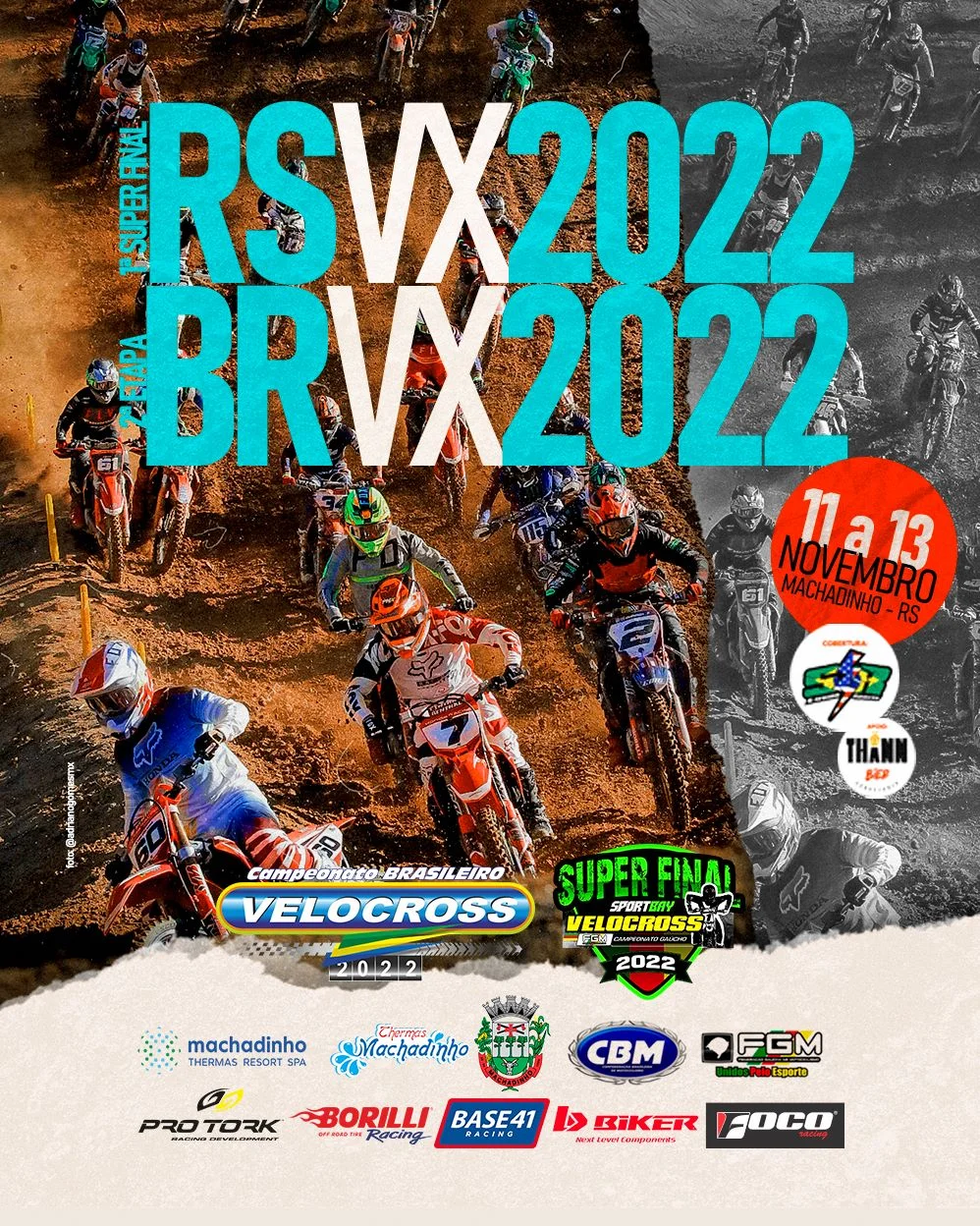 Imagem BRVX e GAÚCHO VX - MACHADINHO/RS, pronto para receber os melhores pilotos de Velocross do Brasil