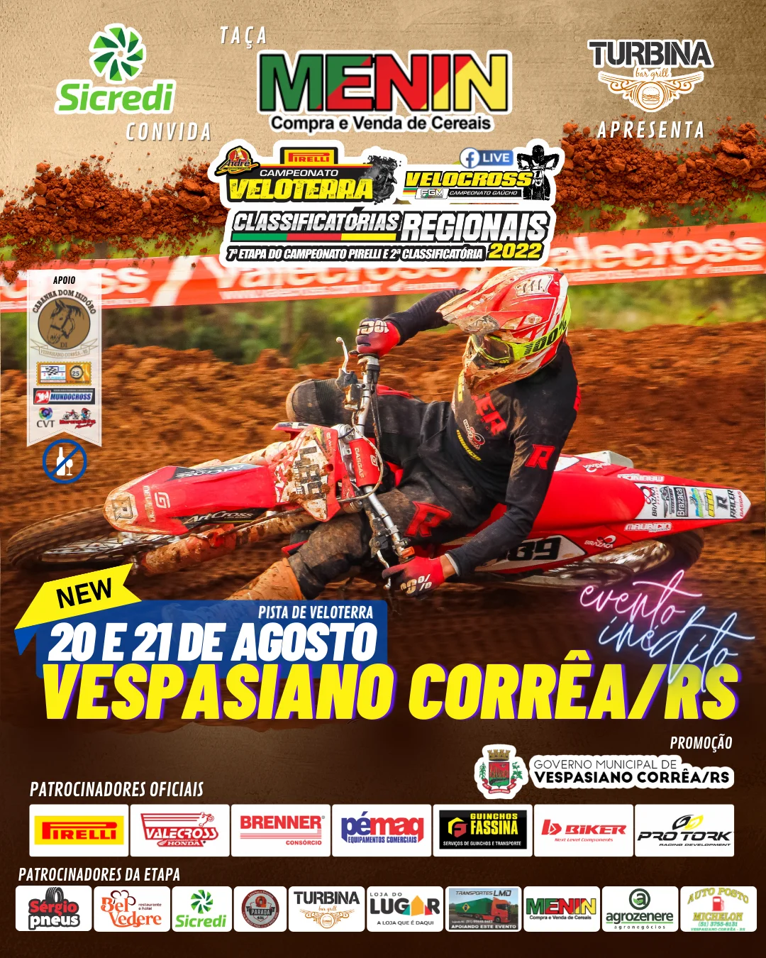 Imagem VESPASIANO CORRÊA RECEBE ETAPA INÉDITA: 2ª Classificatória e Etapa do Pirelli Velocross