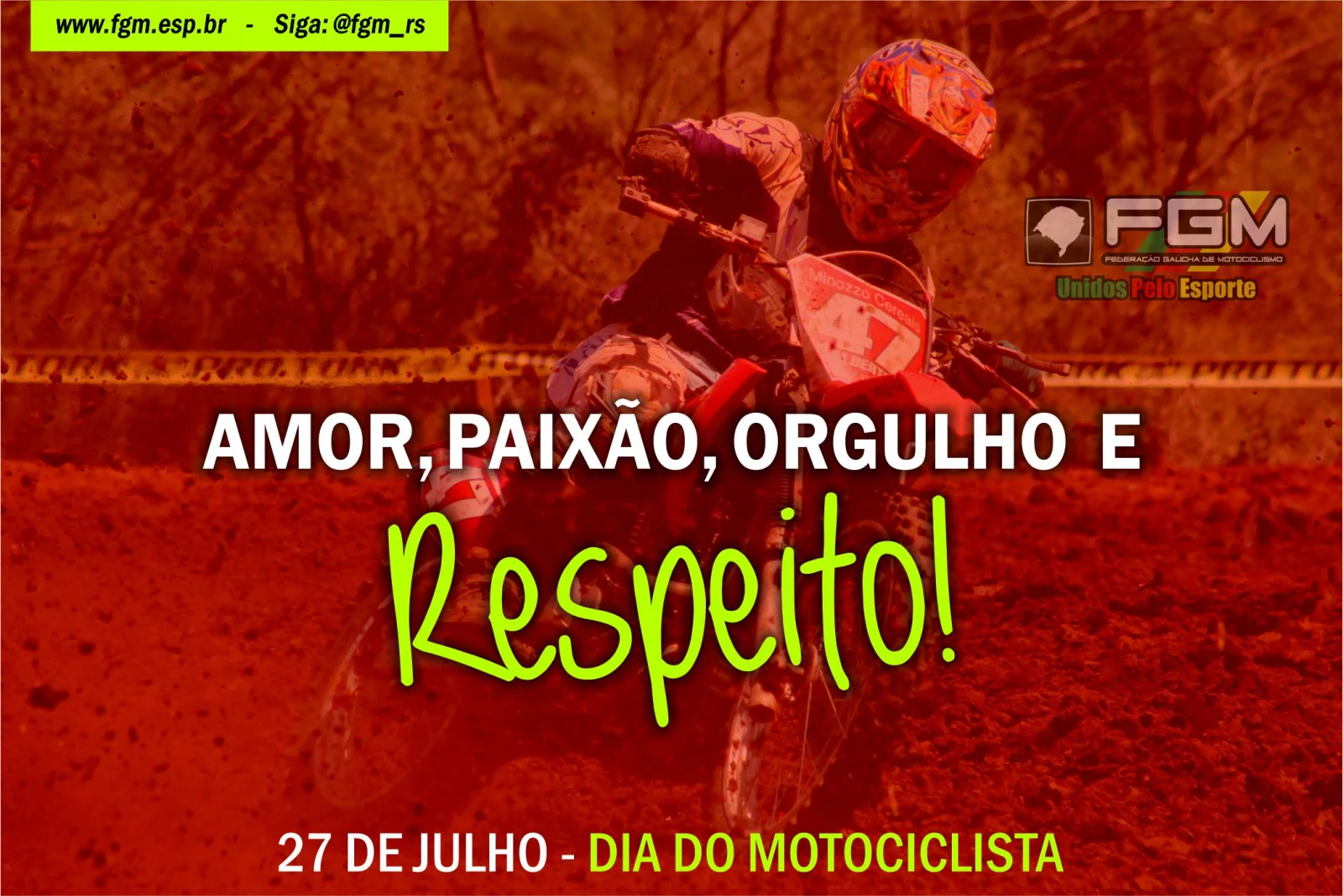 Imagem 27 DE JULHO, DIA DO MOTOCICLISTA