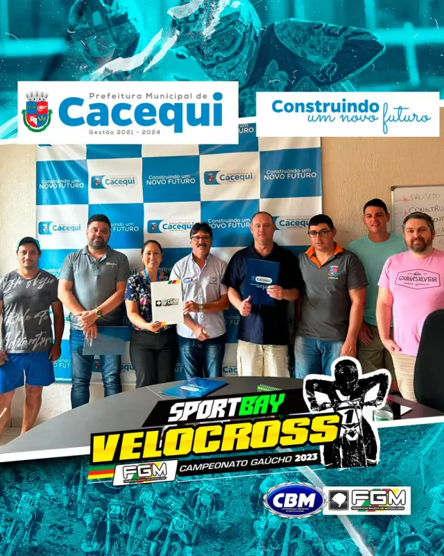 Imagem CACEQUI/RS - volta a receber o Gaúcho de Velocross, com a etapa de ABERTURA 2023, em 10/11 e 12 de março...