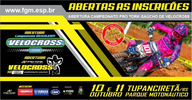 Imagem Brasileiro de Velocross: três dias para se inscrever na primeira  etapa