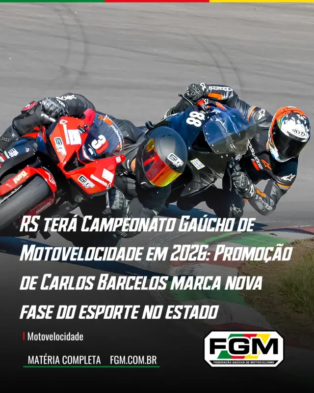 Imagem Rio Grande do Sul confirma retorno do Campeonato Gaúcho de Motovelocidade em 2026