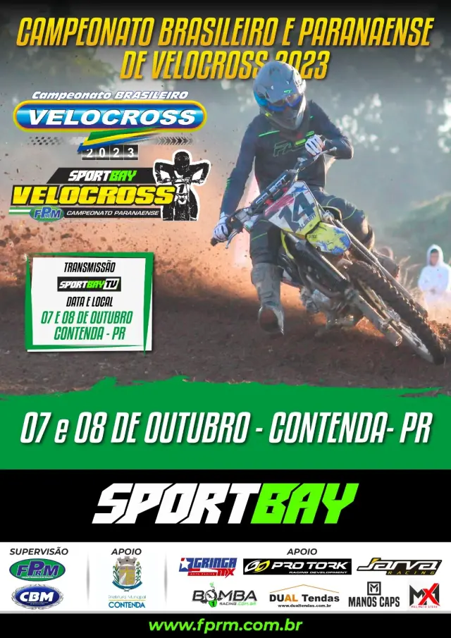 Imagem CONTENDA/PR - da sequencia ao Campeonato Brasileiro de Velocross 2023