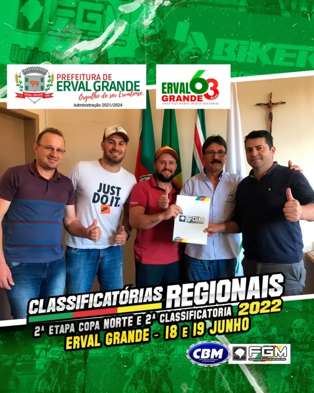 Imagem ERVAL GRANDE/RS: Volta a receber o Gaúcho de Velocross em 2022.