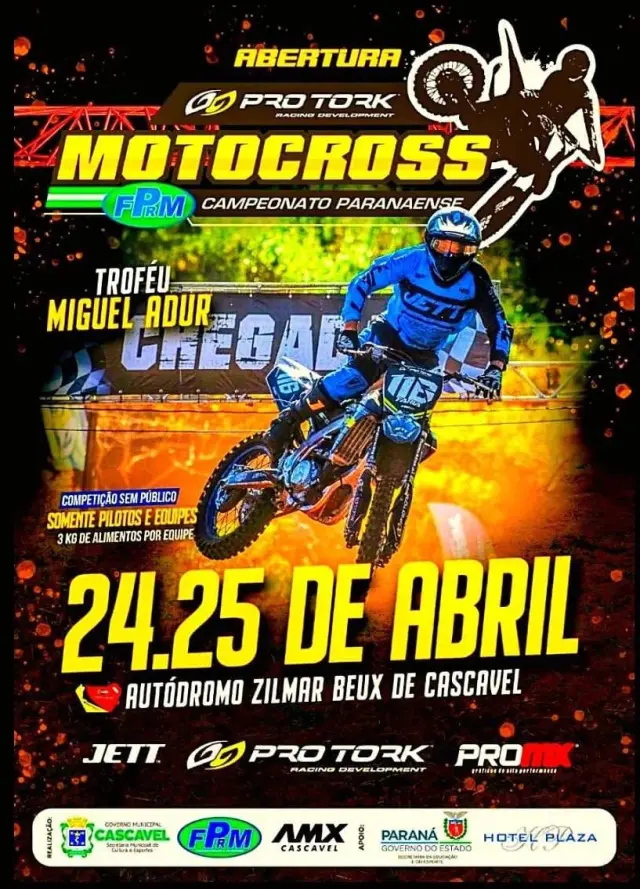 Imagem Pro Tork Paranaense de Motocross tem abertura confirmada em Cascavel