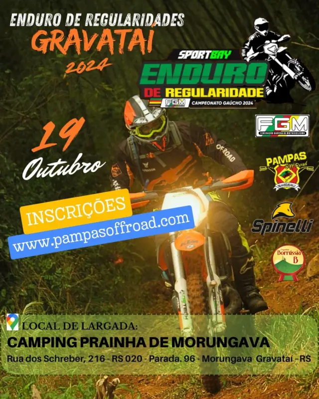 Imagem Campeonato Sportbay Enduro de Regularidades chega a Gravataí neste final de semana