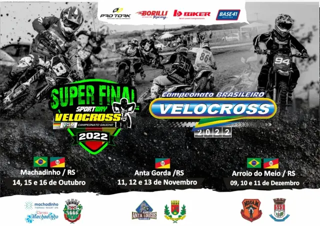 Imagem FGM FECHA SEU CALENDÁRIO DAS SUPER FINAIS DO VELOCROSS 2022.
