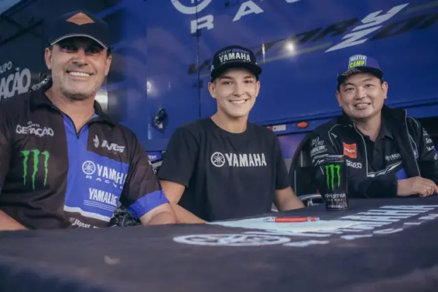 Imagem Gaúcho Guilherme Bresolin é piloto oficial Yamaha
