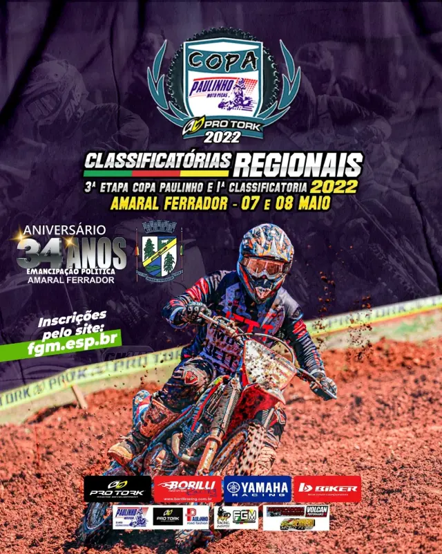 Imagem AMARAL FERRADOR/RS - Recebe Classificatória do Gaúcho e Copa Paulinho de Velocross 2022.