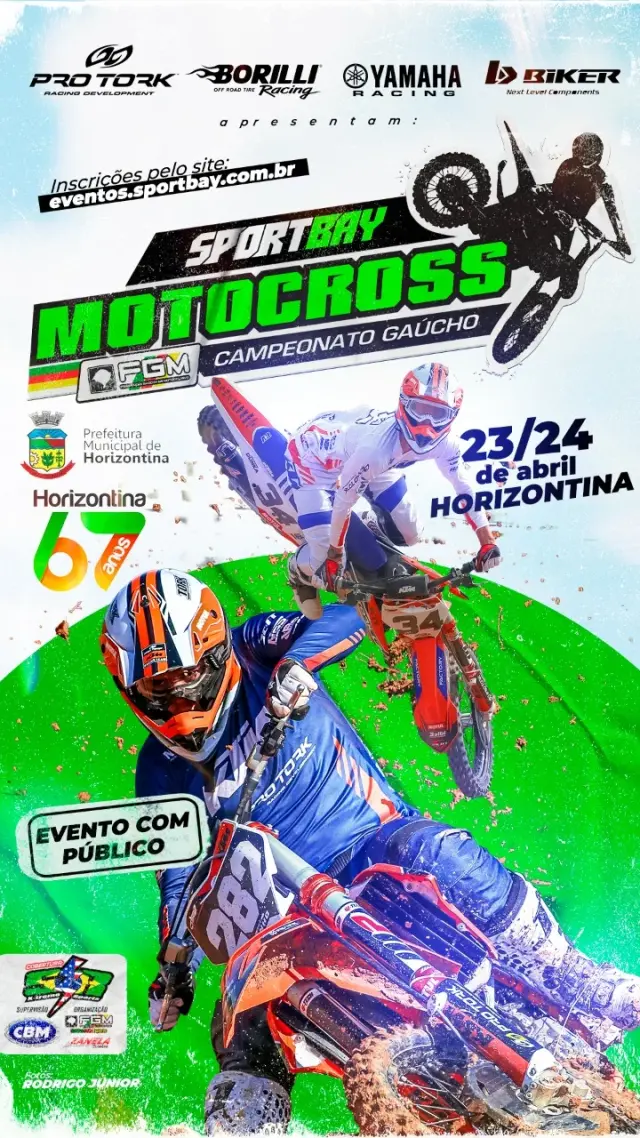 Imagem HORIZONTINA RECEBE DIAS 23 e 24 ABRIL O GAÚCHO DE MOTOCROSS 2022