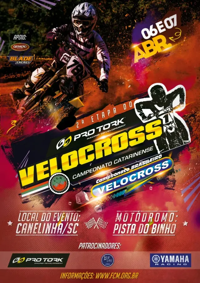 Imagem Canelinha recebe Campeonato Pro Tork Catarinense e Brasileiro de Velocross
