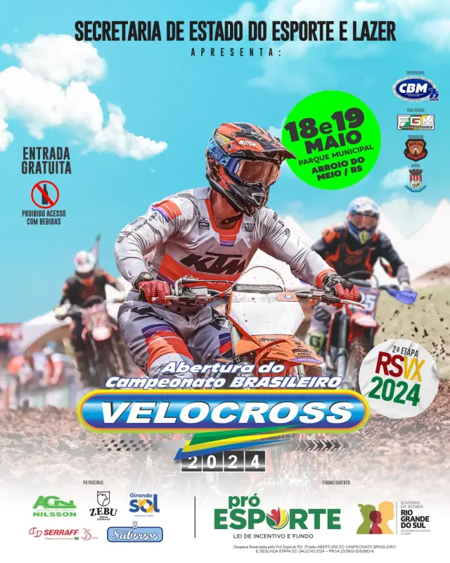 Imagem Abertas as inscrições para a abertura do Brasileiro de Velocross 2024