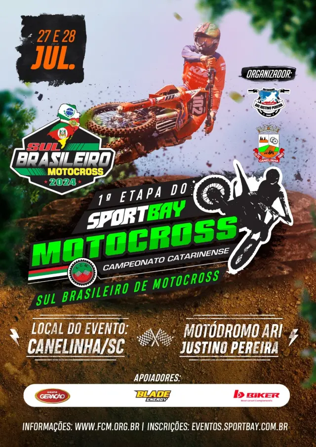 Imagem Primeira Etapa do Campeonato Sportbay Sul Brasileiro de Motocross 2024 acontece neste final de semana