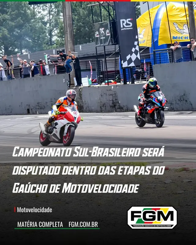 Imagem Campeonato Sul-Brasileiro será disputado dentro das etapas do Gaúcho de Motovelocidade e reforça projeto de formação de pilotos