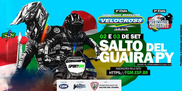 Imagem BRVX 2023 - 3a Etapa vai ao CT GUGA 214, em Salto Del Guairá/PY