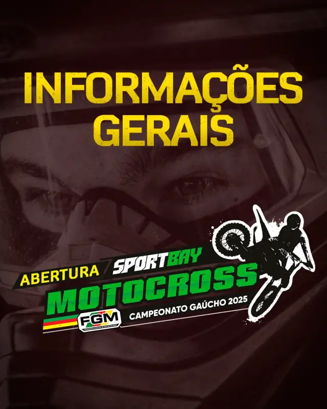 Imagem Programação, Credenciamento de Imprensa e Mais Informações sobre a Abertura do Campeonato Gaúcho de Motocross