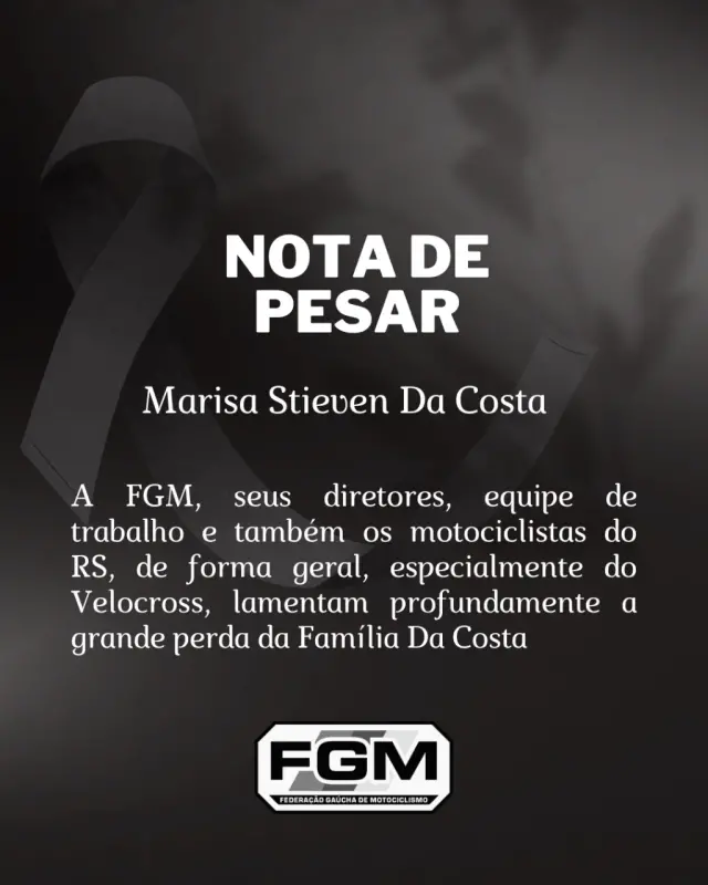 Imagem Nota de Pesar: Marisa Stieven Da Costa