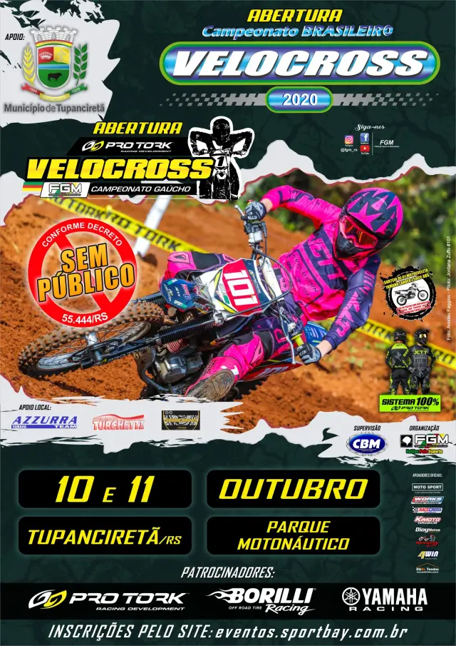 Imagem ABERTURA DO BRASILEIRO E PRO TORK GAÚCHO DE VELOCROSS NA TEMPORADA 2020.