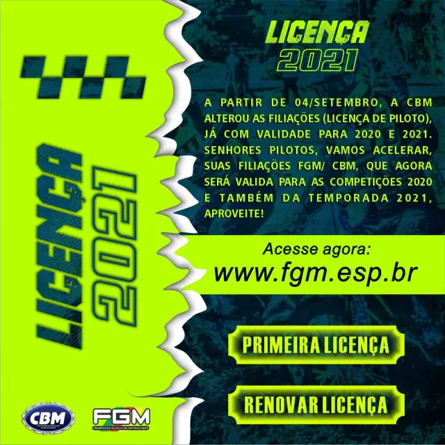 Imagem CBM abre emissão de licença para pilotos a partir da sexta-feira (04-09)...